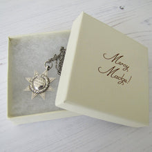 Charger l'image dans la galerie, 1920s Art Deco "June Queen" Star Pendant Fob With Chain - MercyMadge