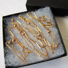 Charger l'image dans la galerie, Antique Gold Guard Chain, Sautoir Necklace, Kollmar & Jourdan, Germany. - MercyMadge