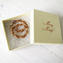 Charger l'image dans la galerie, Antique Rolled Rose Gold Watch Chain Bracelet - MercyMadge