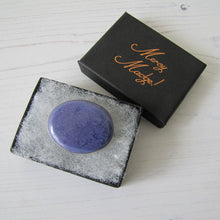 Charger l'image dans la galerie, Silver Antique Arts & Crafts Blue Pottery Brooch, Signed Ruskin - MercyMadge