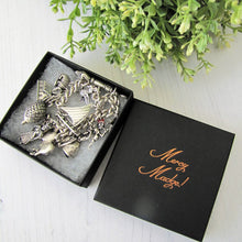 Charger l'image dans la galerie, Vintage Afro Brazilian Penca de Balangandan Silver Charm Bracelet - MercyMadge