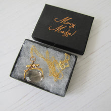 Charger l'image dans la galerie, Victorian 9ct Gold Citrine Spinner Fob, Chester 1890 - MercyMadge