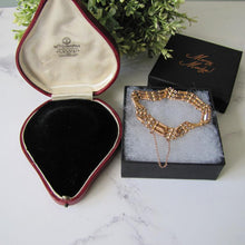 Carica l'immagine nel visualizzatore di Gallery, Antique 15ct Rose Gold Gate Bracelet