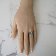 Charger l'image dans la galerie, Victorian Bezel Ring, Turquoise, 9ct Rose Gold