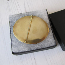 Charger l'image dans la galerie, Antique Hand Painted Porcelain Large Brooch