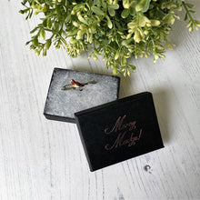 Load image into Gallery viewer, Charles Horner Silver & Enamel Robin Pin