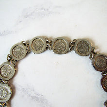 Load image into Gallery viewer, Vintage British 1930s 'Thrup'nny Bit' Silver Coin Bracelet