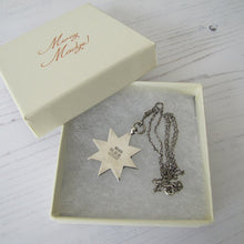 Charger l'image dans la galerie, 1920s Art Deco "June Queen" Star Pendant Fob With Chain - MercyMadge