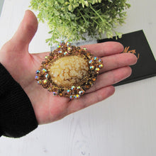Carica l'immagine nel visualizzatore di Gallery, Huge Vintage 1960s Juliana D&E Italian Art Glass & Crystal Brooch - MercyMadge