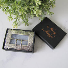 Charger l'image dans la galerie, Art Nouveau Engraved Silver Lady's Belt Buckle