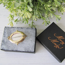 Cargar imagen en el visor de la galería, Antique Georgian/Victorian Gold Gilt & Paste Diamond Target Brooch - MercyMadge