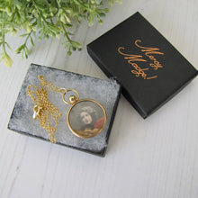 Charger l'image dans la galerie, Edwardian Rolled Gold Photo Locket Necklace With Portraits