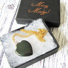 Charger l'image dans la galerie, Victorian Carved Bloodstone Shield Pendant Fob - MercyMadge