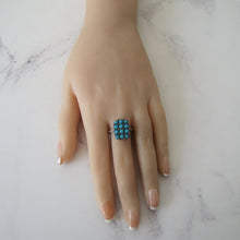 Charger l'image dans la galerie, Art Deco 835 Silver & Pave Set Turquoise Ring - MercyMadge