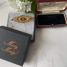Carica l'immagine nel visualizzatore di Gallery, Victorian 9ct Gold Star Set Diamond Brooch In Box