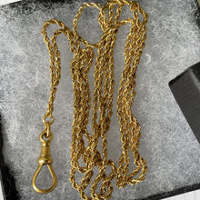 Charger l'image dans la galerie, Victorian 9ct Gold 37" Long Guard Chain