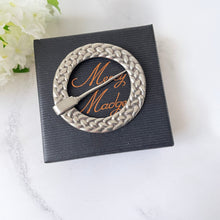 Carica l'immagine nel visualizzatore di Gallery, Alexander Ritchie Iona Silver Celtic Annular Ring Brooch