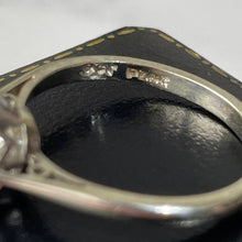 Carica l'immagine nel visualizzatore di Gallery, Art Deco 2.50ct White Zircon Platinum & Gold Solitaire Ring