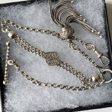 Carica l'immagine nel visualizzatore di Gallery, Victorian Sterling Silver Albertina Watch Chain