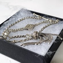 Carica l'immagine nel visualizzatore di Gallery, Victorian Sterling Silver Albertina Watch Chain