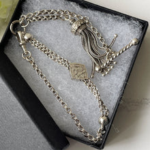 Carica l'immagine nel visualizzatore di Gallery, Victorian Sterling Silver Albertina Watch Chain