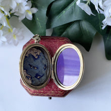 Cargar imagen en el visor de la galería, Victorian 9ct Gold Enamel Mizpah Locket, Dog-Clip Bale