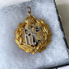 Cargar imagen en el visor de la galería, Rare Antique Gold On Silver WW1 Royal Flying Corps Sweetheart Locket & Photo, Gaunt London