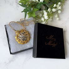 Cargar imagen en el visor de la galería, Rare Antique Gold On Silver WW1 Royal Flying Corps Sweetheart Locket & Photo, Gaunt London