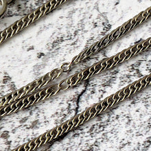 Cargar imagen en el visor de la galería, Antique Victorian Sterling Silver Guard Chain With Dog-Clip