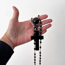 Carica l'immagine nel visualizzatore di Gallery, Huge Victorian Whitby Jet Cross Pendant Necklace