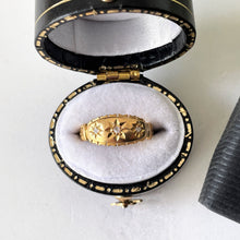 Carica l'immagine nel visualizzatore di Gallery, Antique Georgian 18ct Gold Mine Cut Diamond Ring