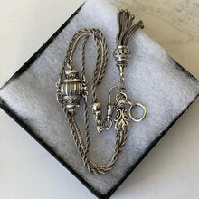 Carica l'immagine nel visualizzatore di Gallery, Victorian Sterling Silver Albertina Watch Chain Bracelet