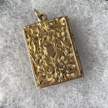 Carica l'immagine nel visualizzatore di Gallery, Victorian 9ct Gold & Blue Enamel Book Locket