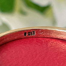 Carica l'immagine nel visualizzatore di Gallery, Art Deco 9ct Gold Ruby & White Sapphire Trilogy Ring