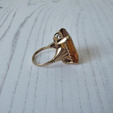 Charger l'image dans la galerie, 12 Carat Madeira Citrine Ring, 9ct Rose Gold. - MercyMadge