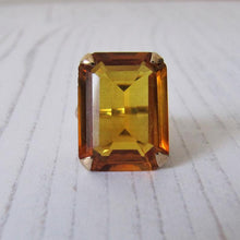 Charger l'image dans la galerie, 12 Carat Madeira Citrine Ring, 9ct Rose Gold. - MercyMadge