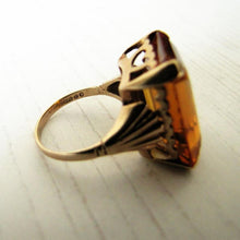 Charger l'image dans la galerie, 12 Carat Madeira Citrine Ring, 9ct Rose Gold. - MercyMadge