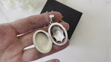 Load and play video in Gallery viewer, Vintage Art Nouveau Style English Silver Locket
