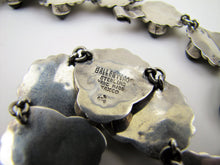 Cargar imagen en el visor de la galería, Vintage Modernist Sterling Silver & Onyx Necklace, Los Ballesteros, Taxco, Mexico