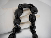 Cargar imagen en el visor de la galería, Victorian Carved Whitby Jet Necklace. - MercyMadge