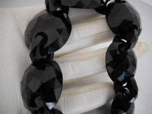 Cargar imagen en el visor de la galería, Victorian Carved Whitby Jet Necklace. - MercyMadge