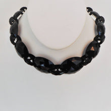 Cargar imagen en el visor de la galería, Victorian Carved Whitby Jet Necklace. - MercyMadge