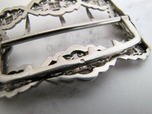 Cargar imagen en el visor de la galería, Victorian Sterling Silver & Gold Belt Buckle - MercyMadge