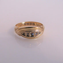 Carica l'immagine nel visualizzatore di Gallery, Antique 18ct Gold Diamond Band Ring, Chester 1911 - MercyMadge