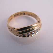 Carica l'immagine nel visualizzatore di Gallery, Antique 18ct Gold Diamond Band Ring, Chester 1911 - MercyMadge