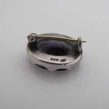 Cargar imagen en el visor de la galería, Antique Charles Horner Silver & Amethyst Brooch - MercyMadge