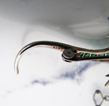 Carica l'immagine nel visualizzatore di Gallery, Antique 935 Silver, Paste Diamond, Emerald, Ruby Lizard Brooch - MercyMadge
