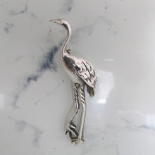 Charger l'image dans la galerie, Vintage Sterling Silver Stork Brooch. - MercyMadge