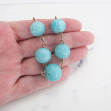 Cargar imagen en el visor de la galería, 1920's Art Deco Czech Glass & Gold Wire Necklet. - MercyMadge