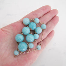 Cargar imagen en el visor de la galería, 1920's Art Deco Czech Glass & Gold Wire Necklet. - MercyMadge